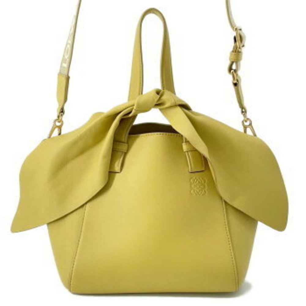 Loewe Hammock Nugget Bunny Leather Handbag